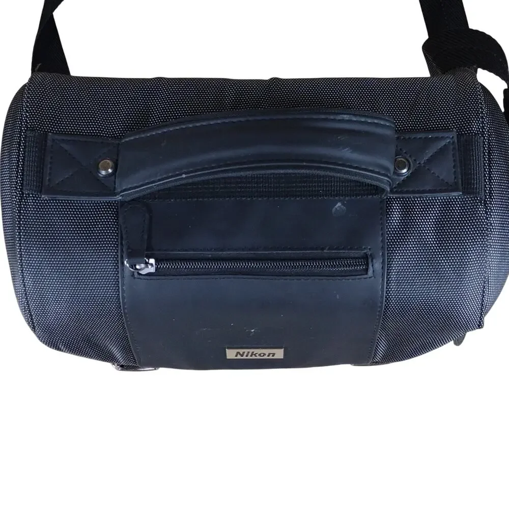 Nikon Camera Bag Black Padded DSLR Utility Crossbody Outdoor Travel Casual